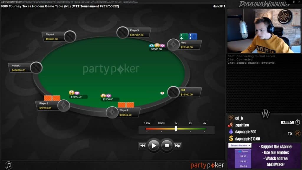 Party Poker dispose d'une interface soignée