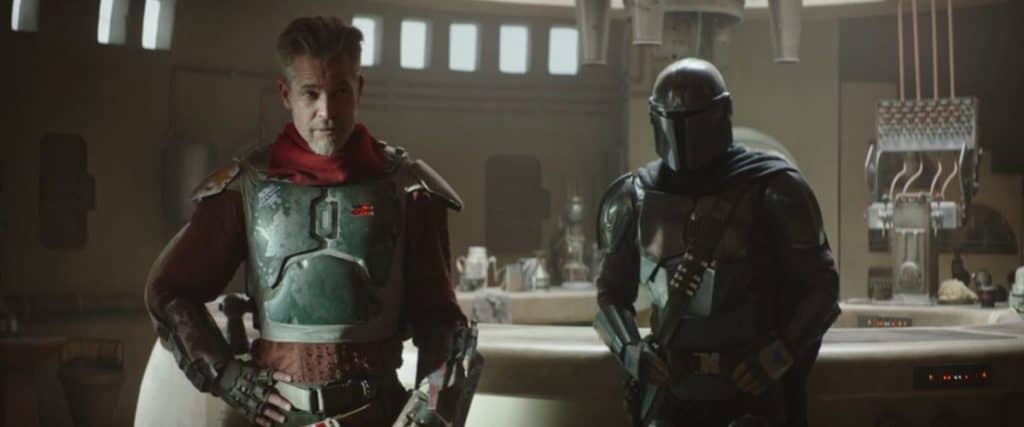 Le Marshal et Din Djarin dans The Mandalorian Saison 2