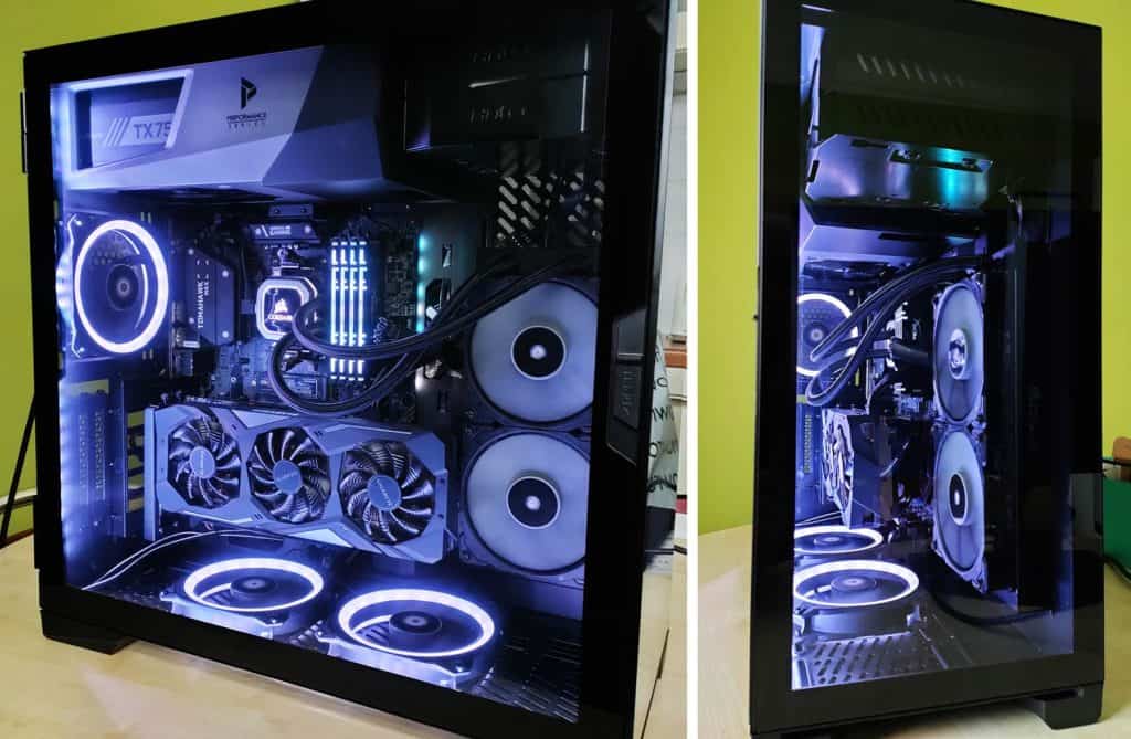 Le Antec P120 Crystal avec ces composants montés à l'intérieur