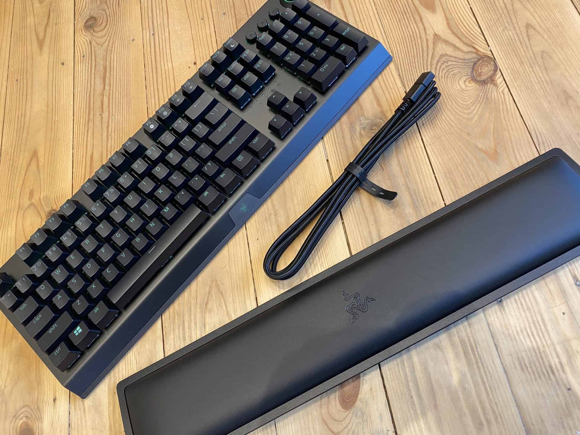 Contenu du la boite du Razer Blackwidow V3 PRO