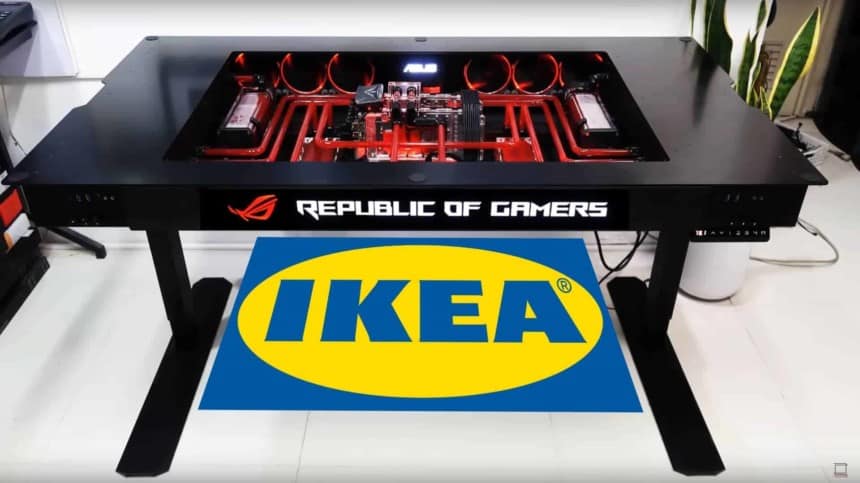 Mobilier gaming Ikea Asus avis