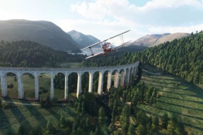Une image du gameplay de Microsoft Flight Simulator