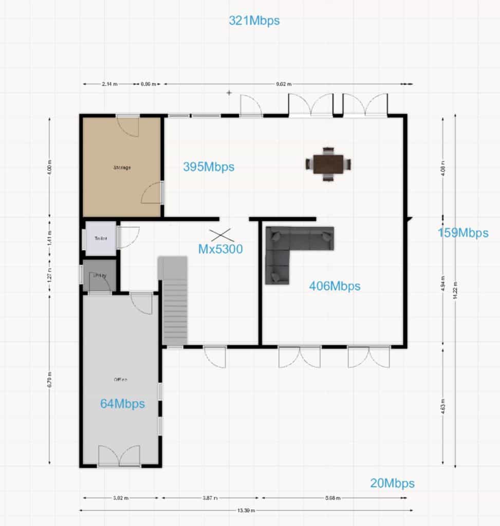 L'appareil couvre quasi les 200m2 de mon habitation parfaitement : c'est juste dingue ! 