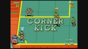 soccer brawl cornier kick