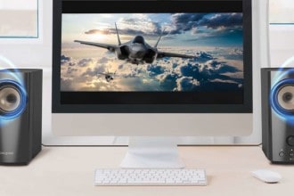 Le visuel officiel des enceintes Creative T60
