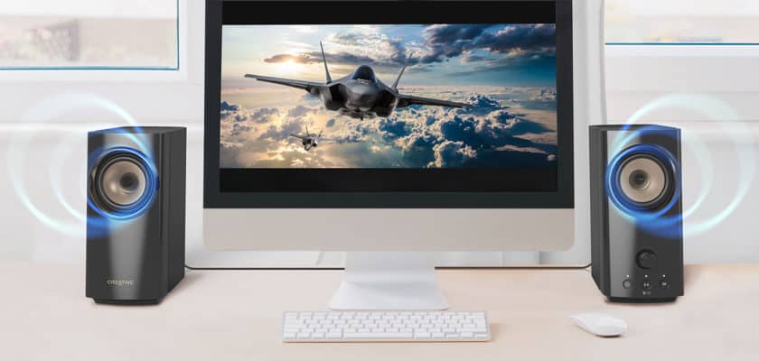 Le visuel officiel des enceintes Creative T60