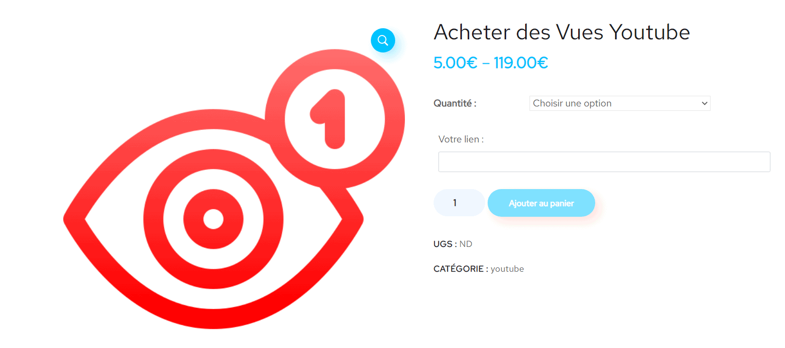 acheter vue youtube francaises