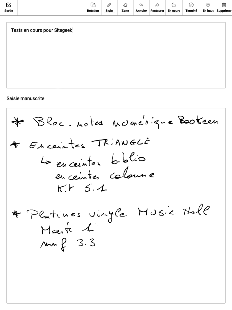 Test de la Bookeen Notéa - un bloc-note numérique très ouvert [MàJ Mars  2022]