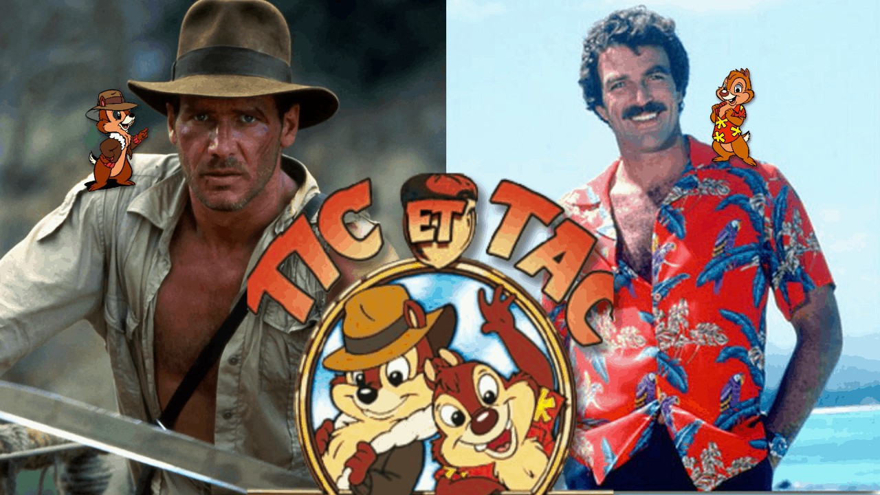 Chip'n Dale ressemblance Magnum Indiana Jones