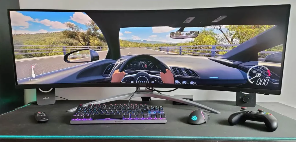 L'AOC AGON AG493UCX, l'écran idéal pour le Sim Racing