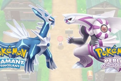 Le visuel officiel de Pokémon Diamant Étincelant et Pokémon Perle Scintillante