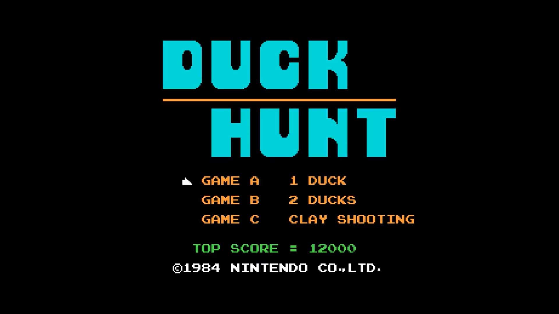 duck hunt menu modes de jeu