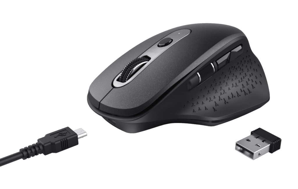 Le kit complet et le modèle de souris noir