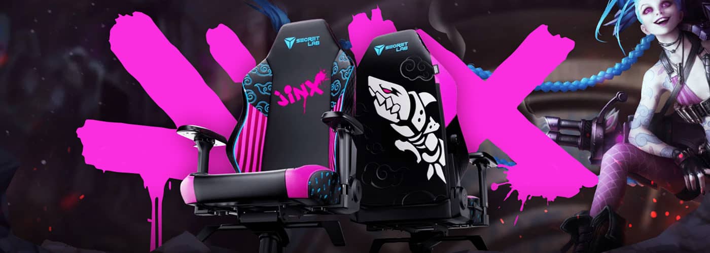 Le visuel officiel de la SecretLab TITAN Evo série 2022 Jinx