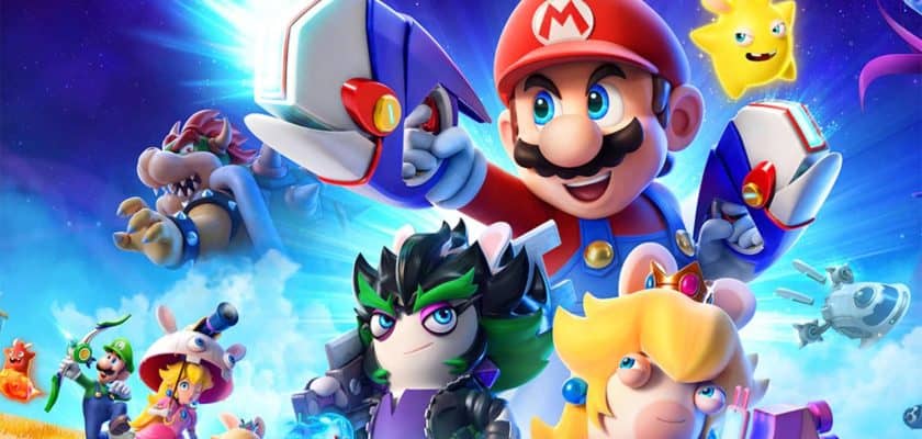 Le visuel officiel de Mario + Lapins Crétins Sparks of Hope