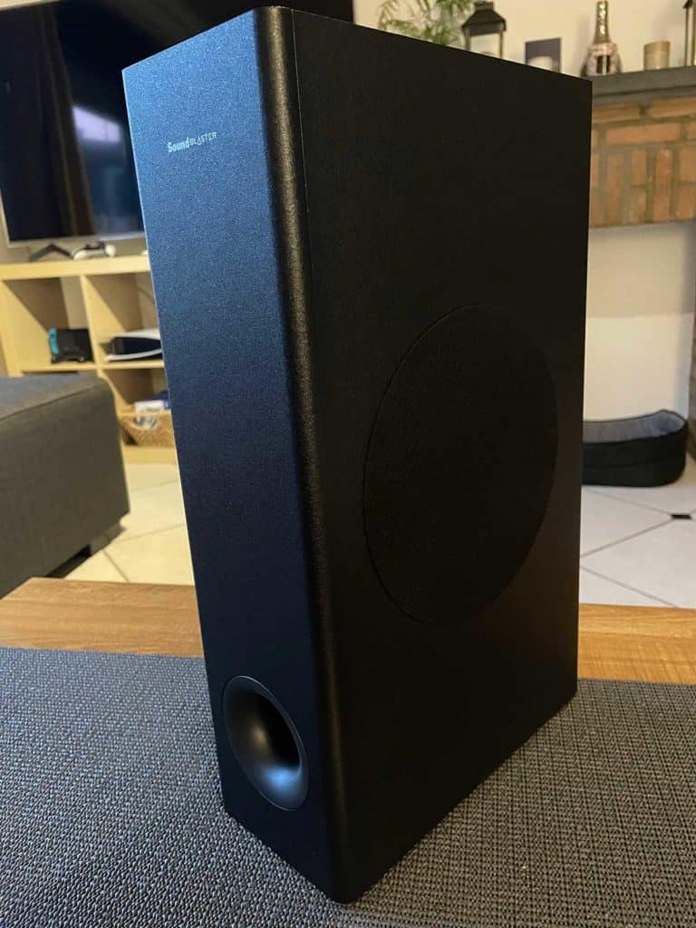 Le subwoofer de la Sound Blaster Katana V2X