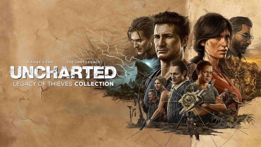 Le visuel officien de Uncharted Legacy of Thieves Collection