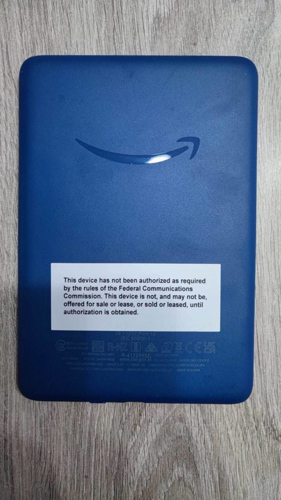 kindle 2022 back