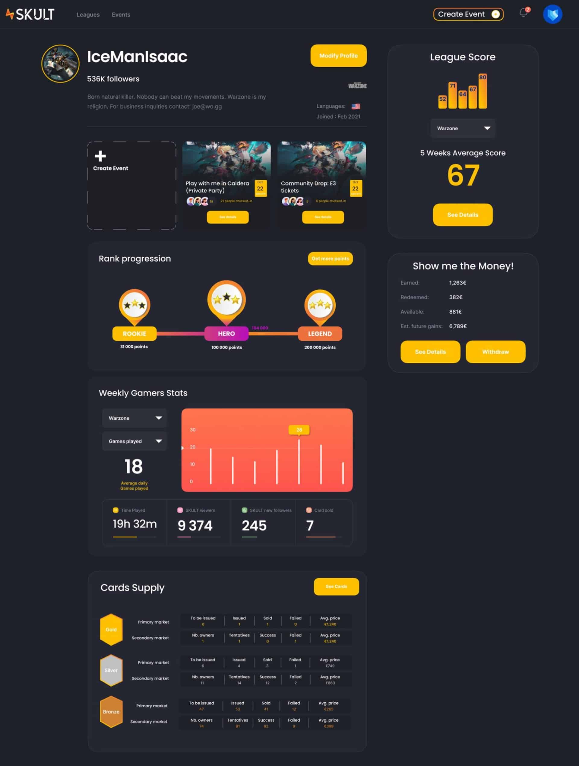 Voici l'interface de SKULT