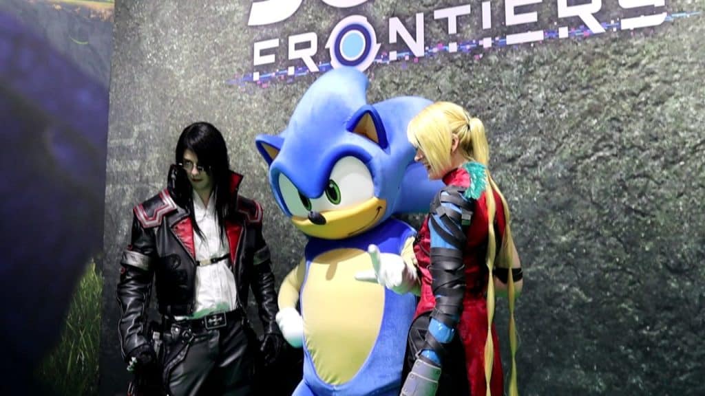 paris game week sonic frontiers cosplay