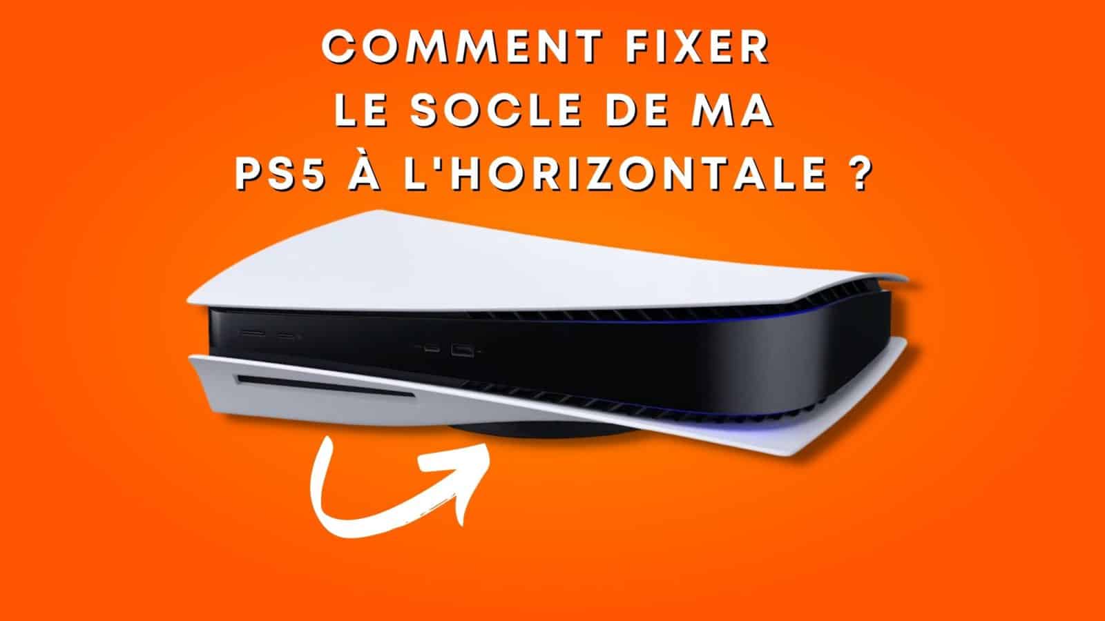 Comment mettre le support PS5 à l'horizontale