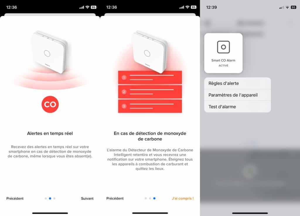 L'application du Détecteur de Monoxyde de Carbone Intelligent Netatmo