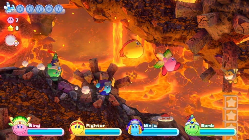 Des images du gameplay de Kirby's Return to Dream Land Deluxe