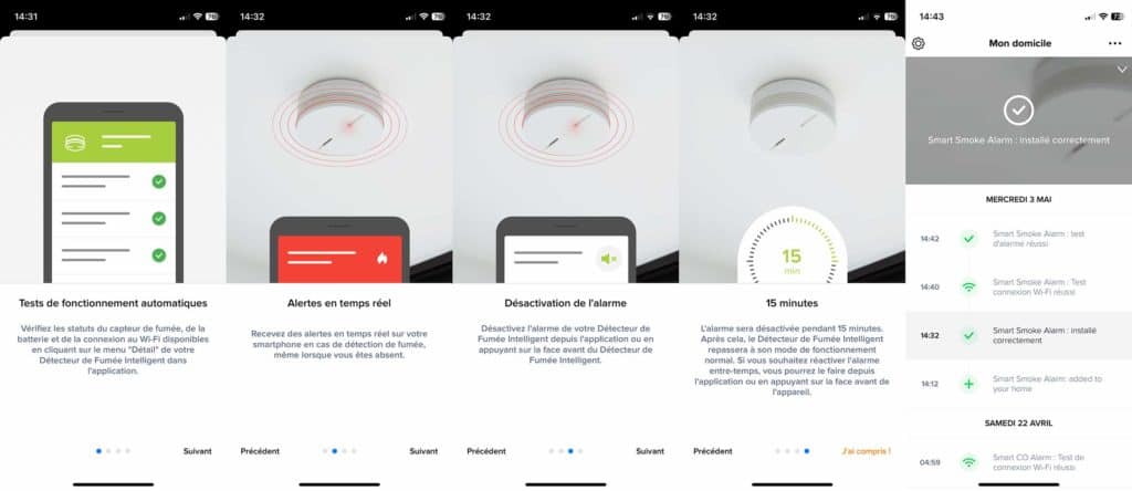 L'application Netatmo Security