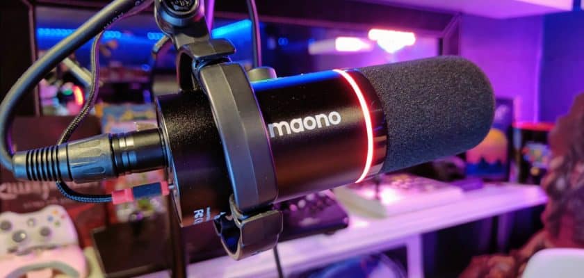 Maono PD200X arrière pied