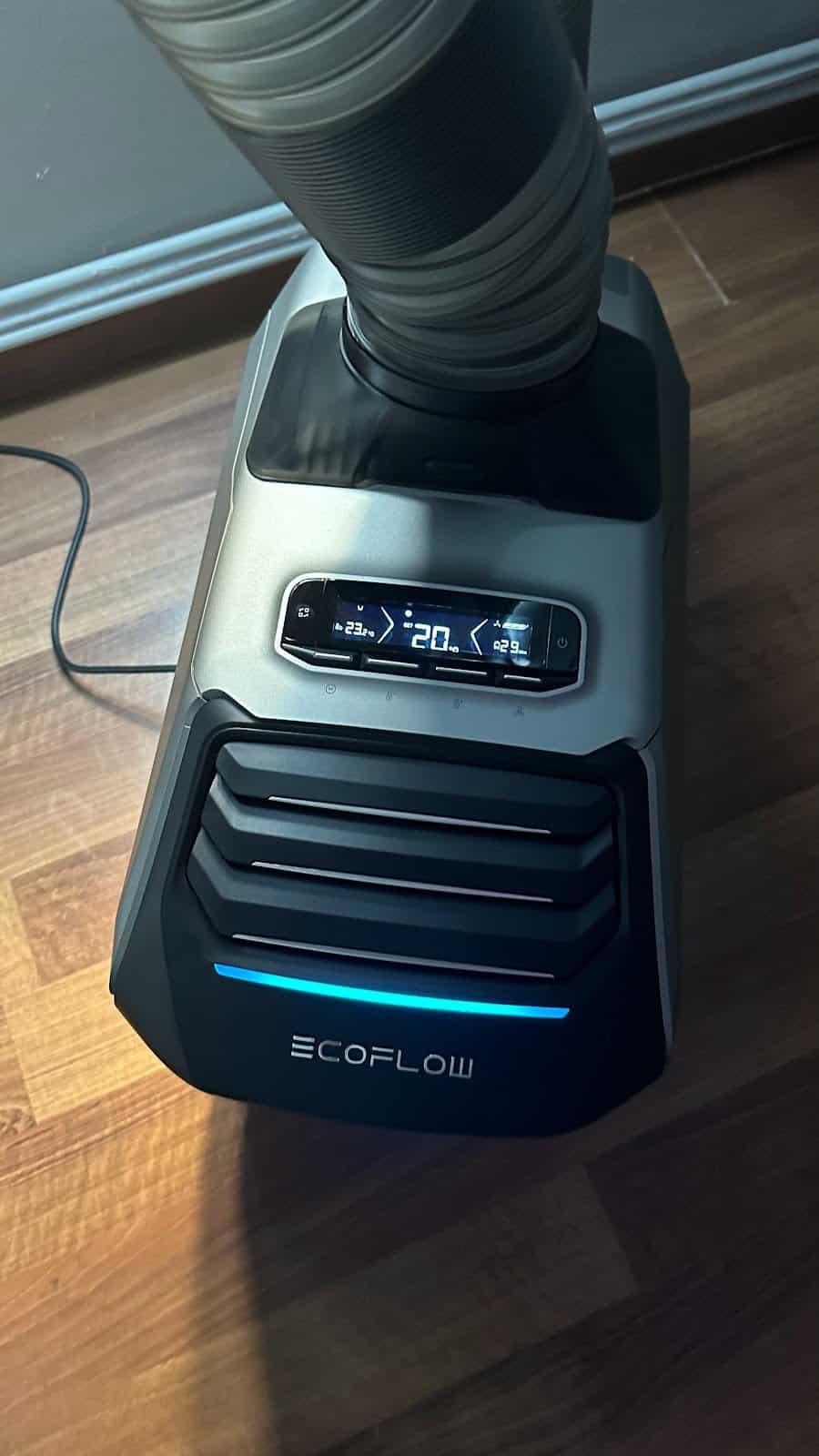 EcoFlow Wave 2 - éclairé en bleu, il refroidit !