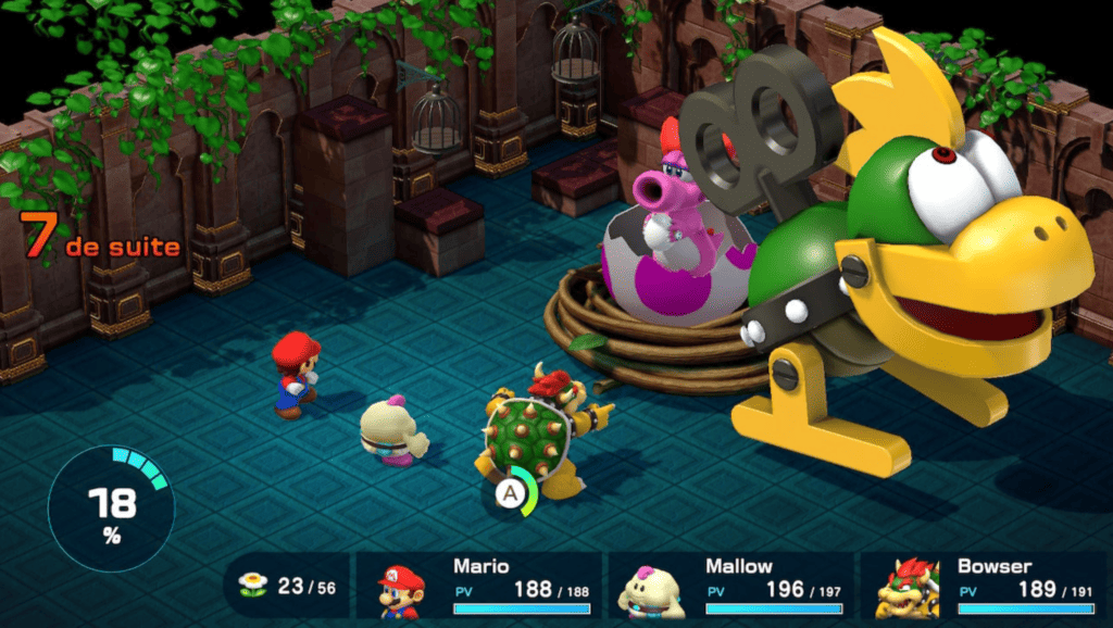 Des images du gameplay de Super Mario RPG