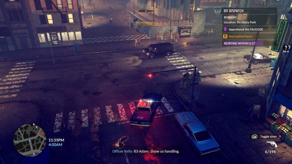 Un screenshot du jeu The Precinct