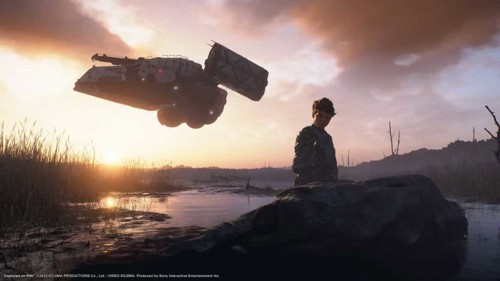Une capture d'écran du jeu Death Stranding 2