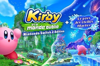 Le visuel officiel de Kirby et le monde oublié Nintendo Switch 2 Edition