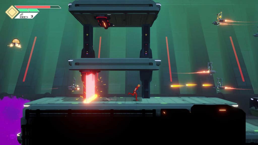 Une image du gameplay de Space Adventure Cobra