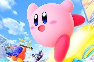 Le visuel officiel de Kirby Air Riders