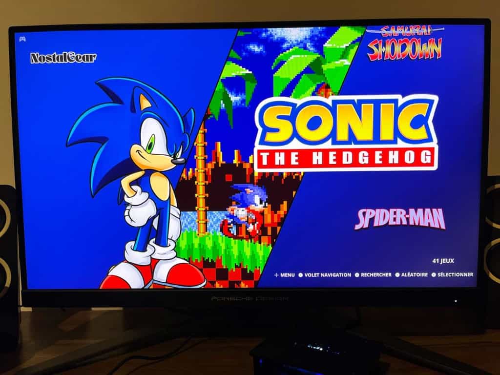 Les menus de la NostalGear GearMaster