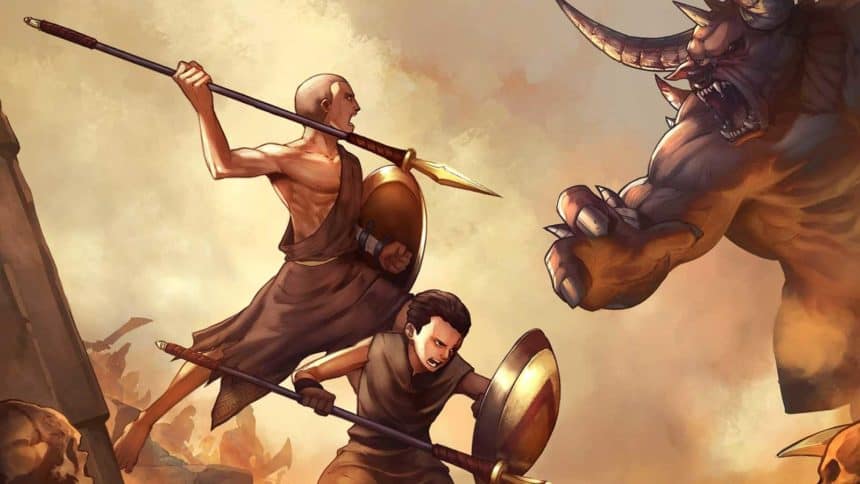 Le visuel officiel de God of War Sons of Sparta