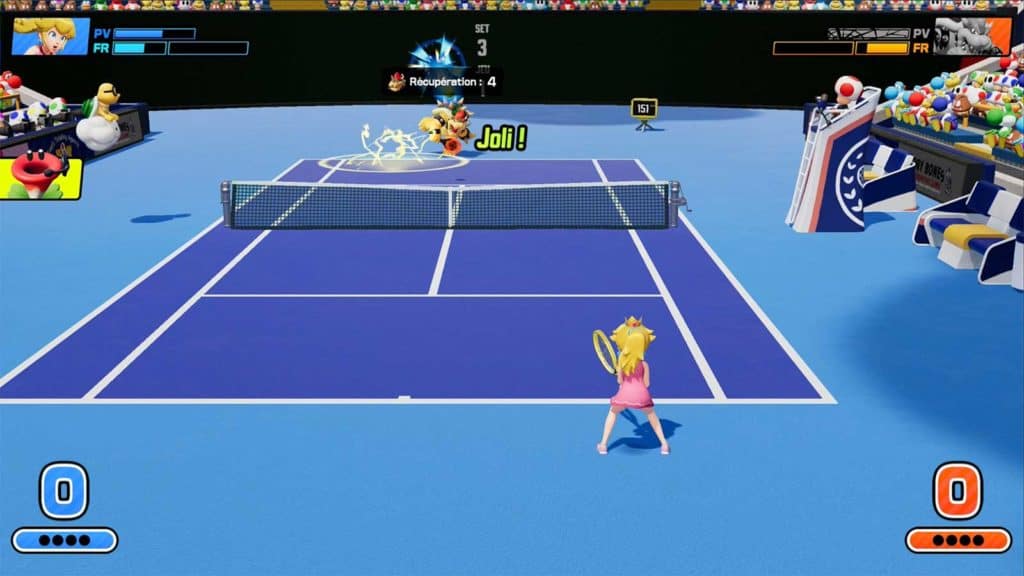 Des images du gameplay de Mario Tennis Fever