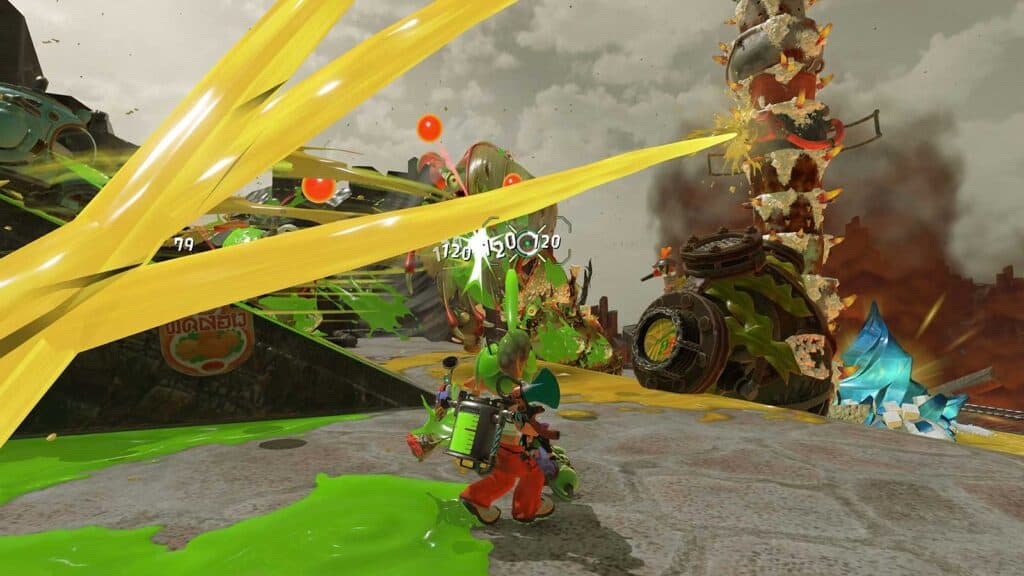 Des images du jeu Splatoon Raiders