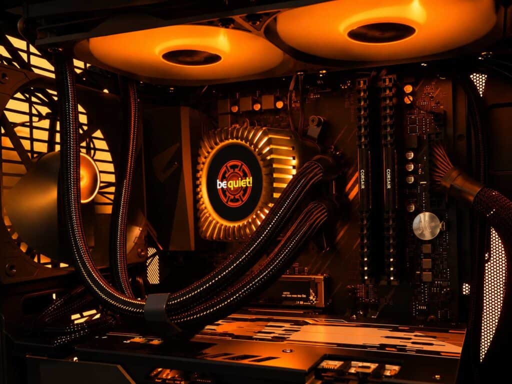 Le be quiet Light Loop IO LCD installé dans un PC