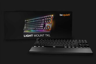 Le visuel officiel du be quiet Light Mount TKL