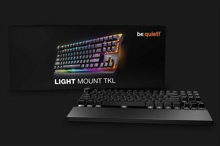 Le visuel officiel du be quiet Light Mount TKL