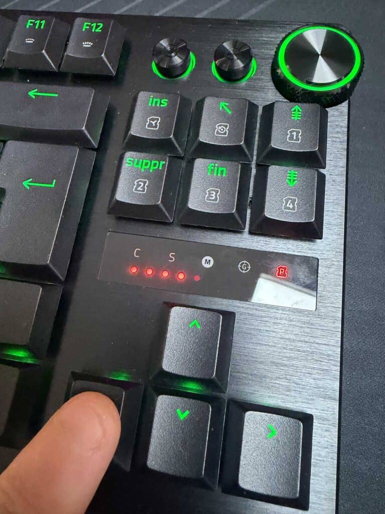 Gros plan sur les touches du Razer Huntsman V3 Pro Low-Profile